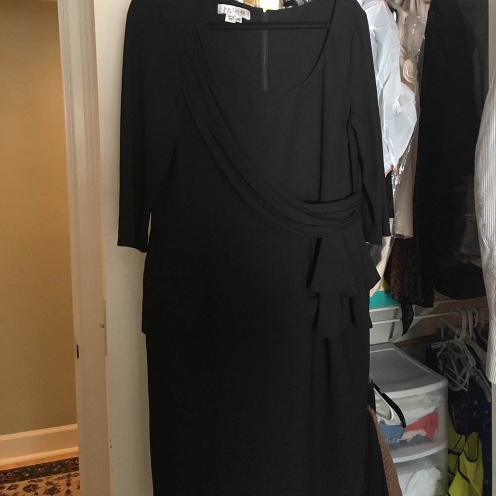 Kay Unger black dress