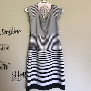 Black an white dress