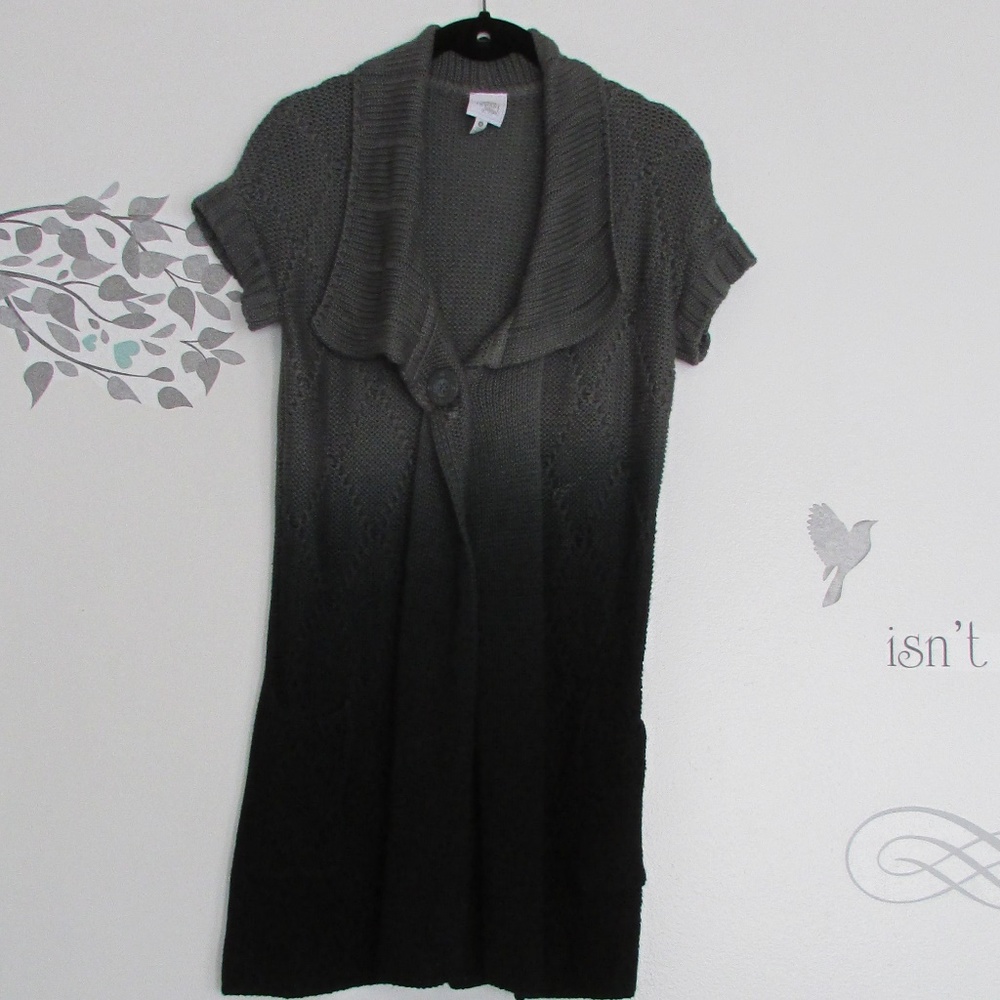 Rip Curl Black and Gray Ombre' Jessica Cardigan.