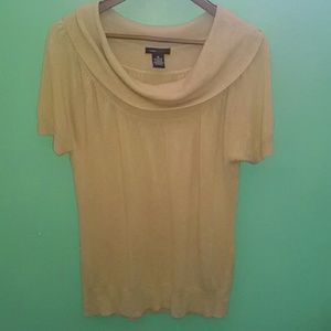 BCBG Cowl Neck Short Sleeve Sweater XL