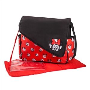 Disney Minnie Mouse Flap Messenger Diaper Bag