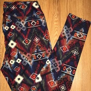 LuLaRoe tribal print leggings