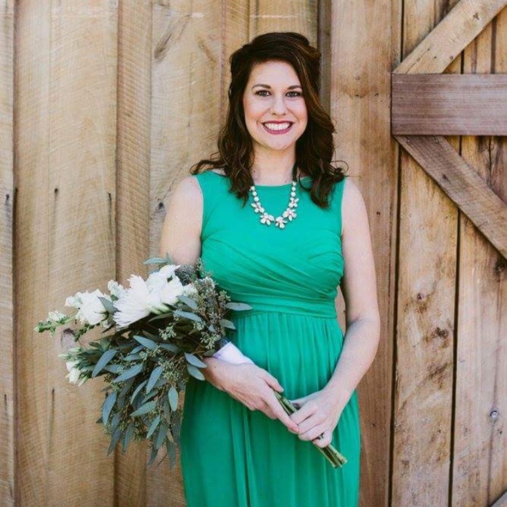 Long mesh Dress Illusion Neckline - Davids Bridal