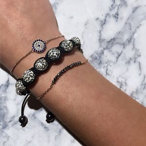 Chunky Shiny Black Bracelet