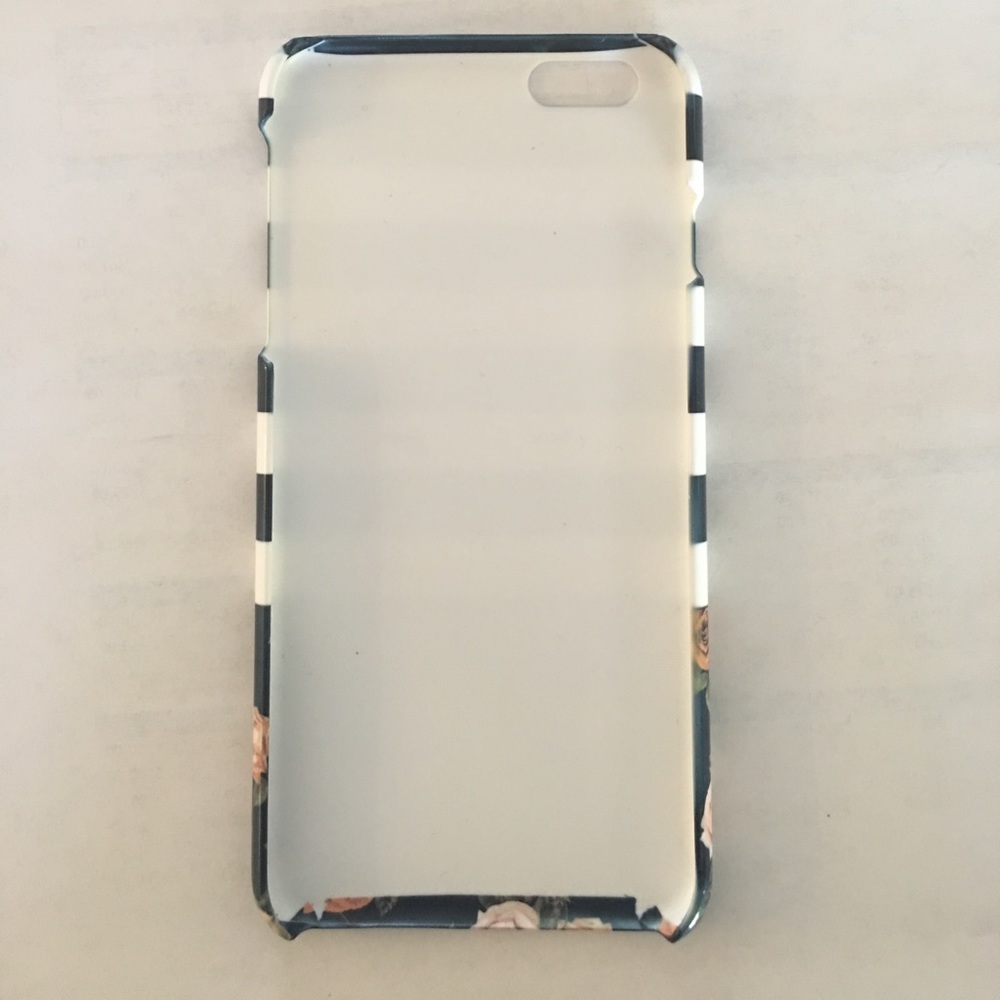 iPhone 6 Plus Floral & Stripes Case - Picture 2 of 3