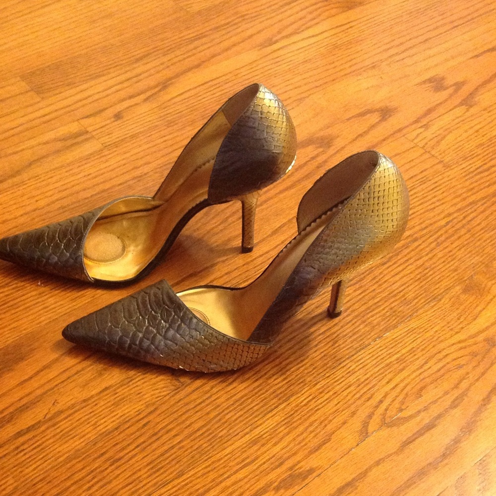 Metallic Python Pumps - image 2