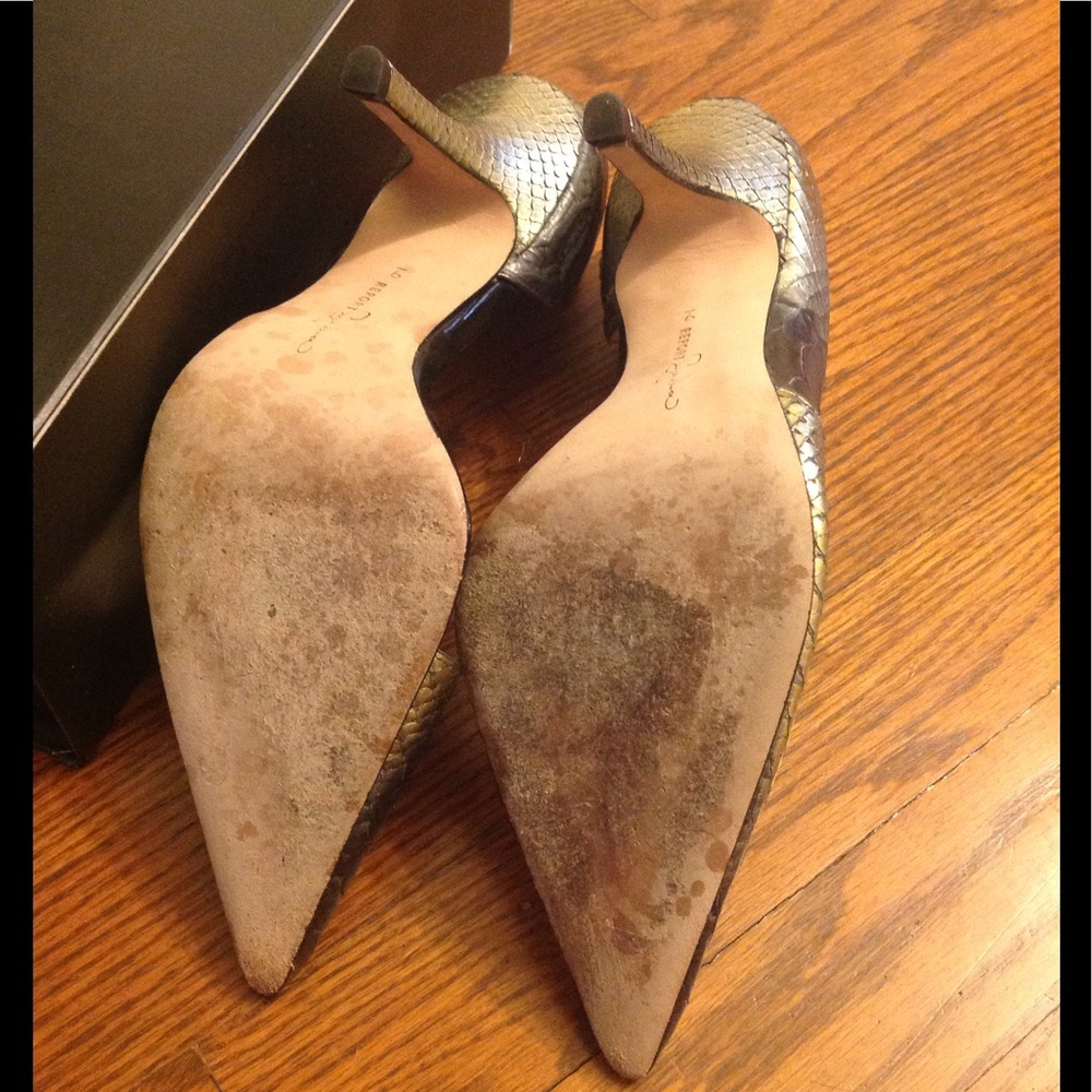 Metallic Python Pumps - image 5