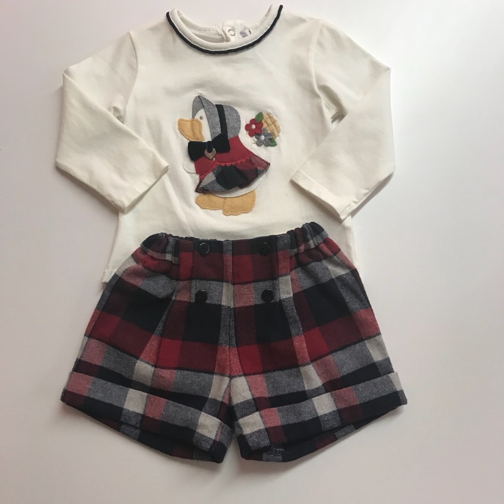 Plaid Short Set Mayoral