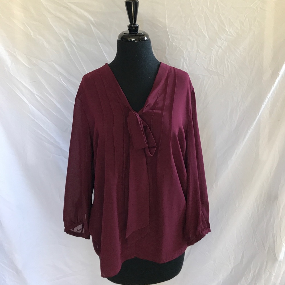 Maroon blouse