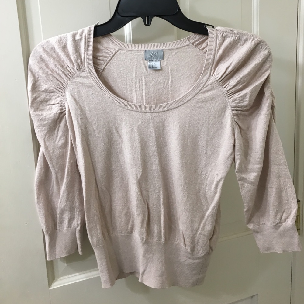 Blush thin sweater top