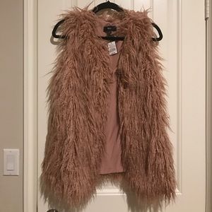 Blush colored vest NWT