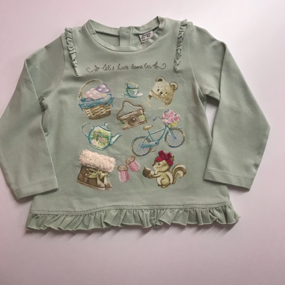 Mint Mayoral Girls Tee