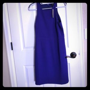 J.Crew Sexy blue dress w/ cutaway shoulders size 2