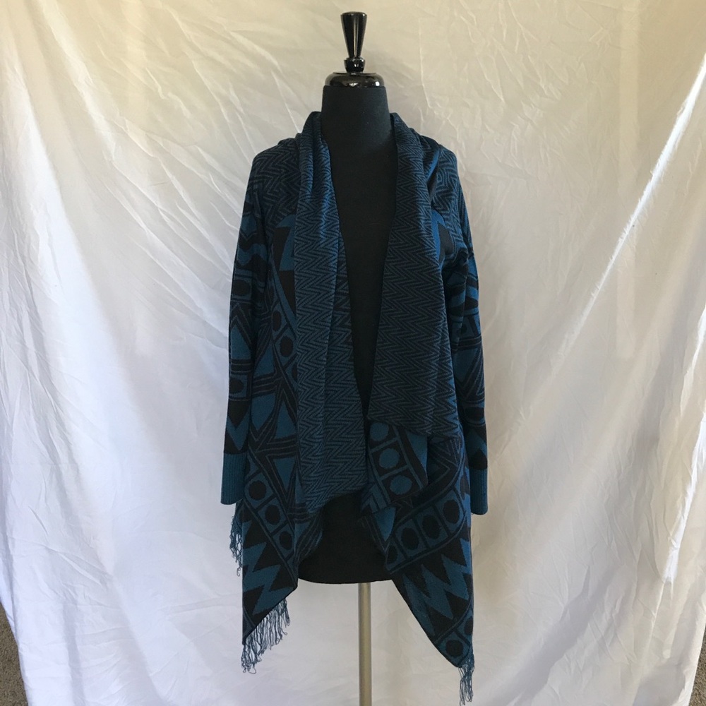 Blue Aztec cardigan