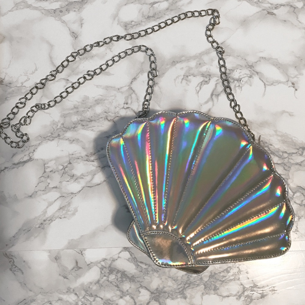 Holographic shell bag