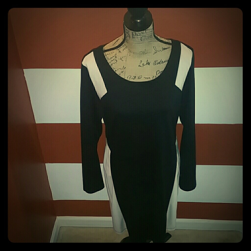 Black and tan dress