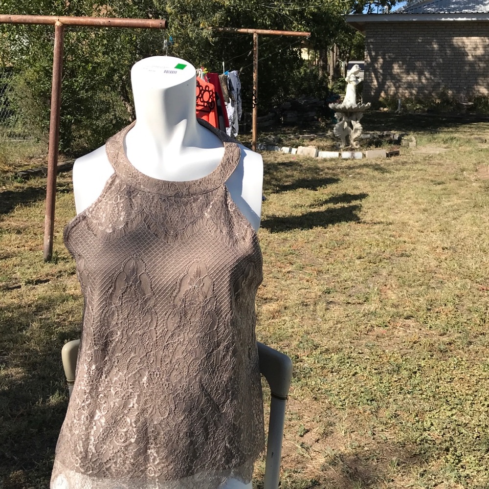 A Beautiful Lace with a Silk lining Cocktail Top