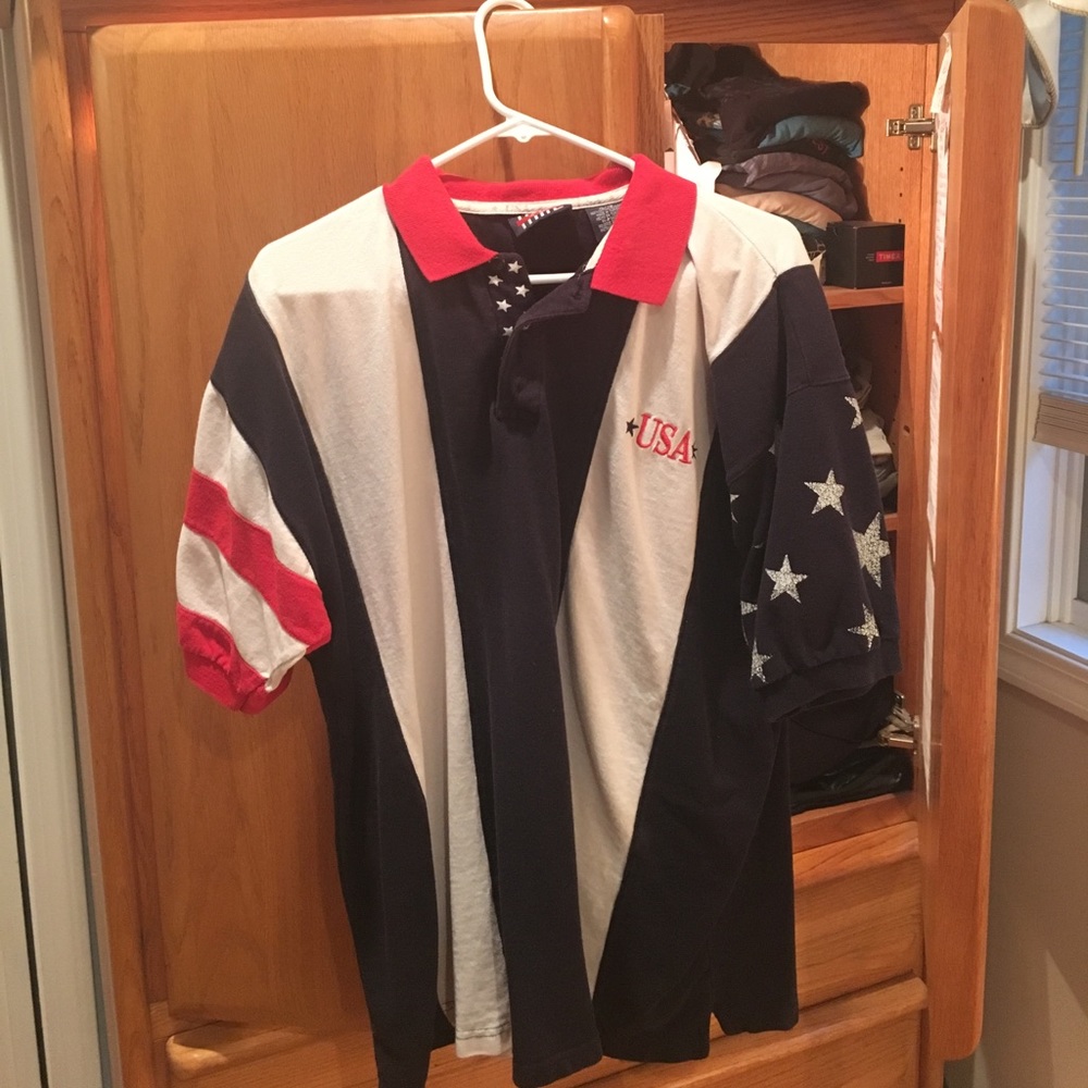 Vintage “USA” Time A.M men’s polo