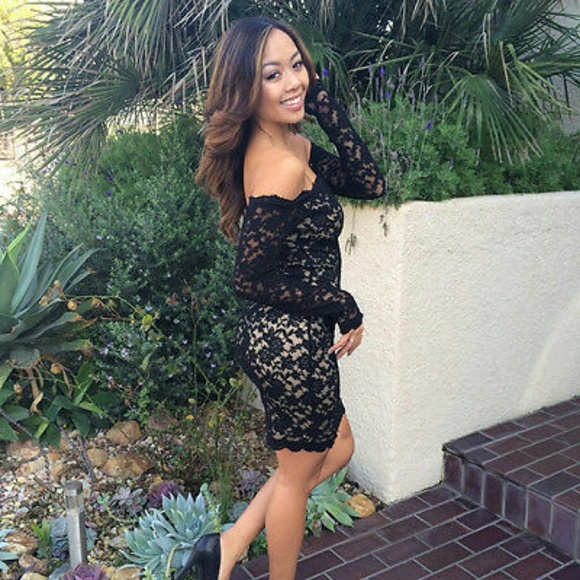 Long Sleeve Lace Dress - Picture 2 of 3