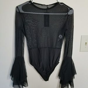Black Mesh bodysuit