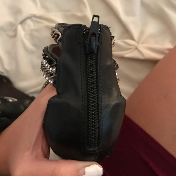 WET SEAL OPEN TOE SANDALS ZIP-UP - Picture 4 of 4