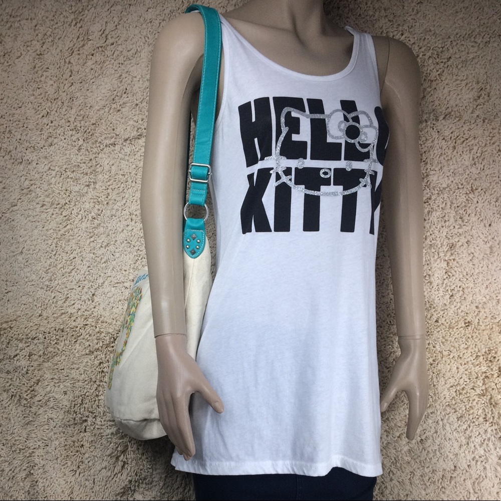 Hello Kitty Tank Top with glitter