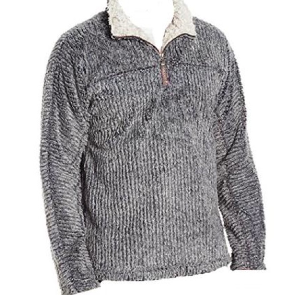 TRUE GRIT GRAY PULLOVER