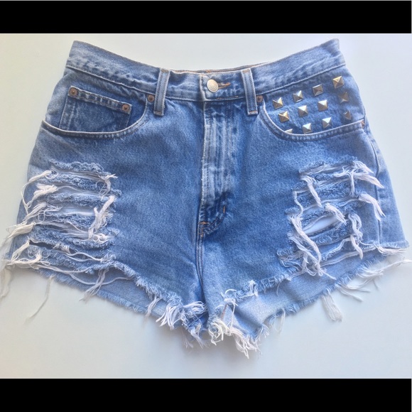 Vintage Custom High Waist Shorts - Picture 2 of 5