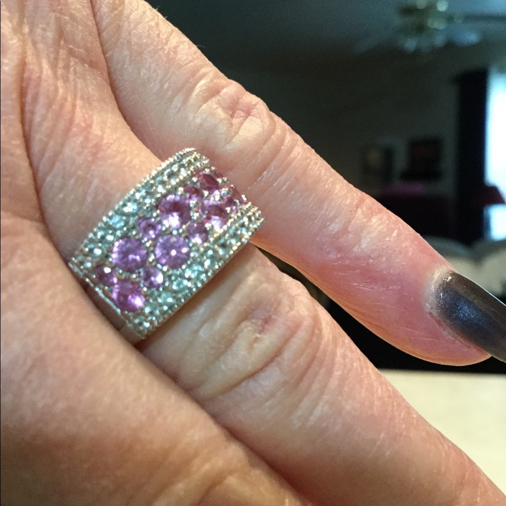 Lab created pink sapphire