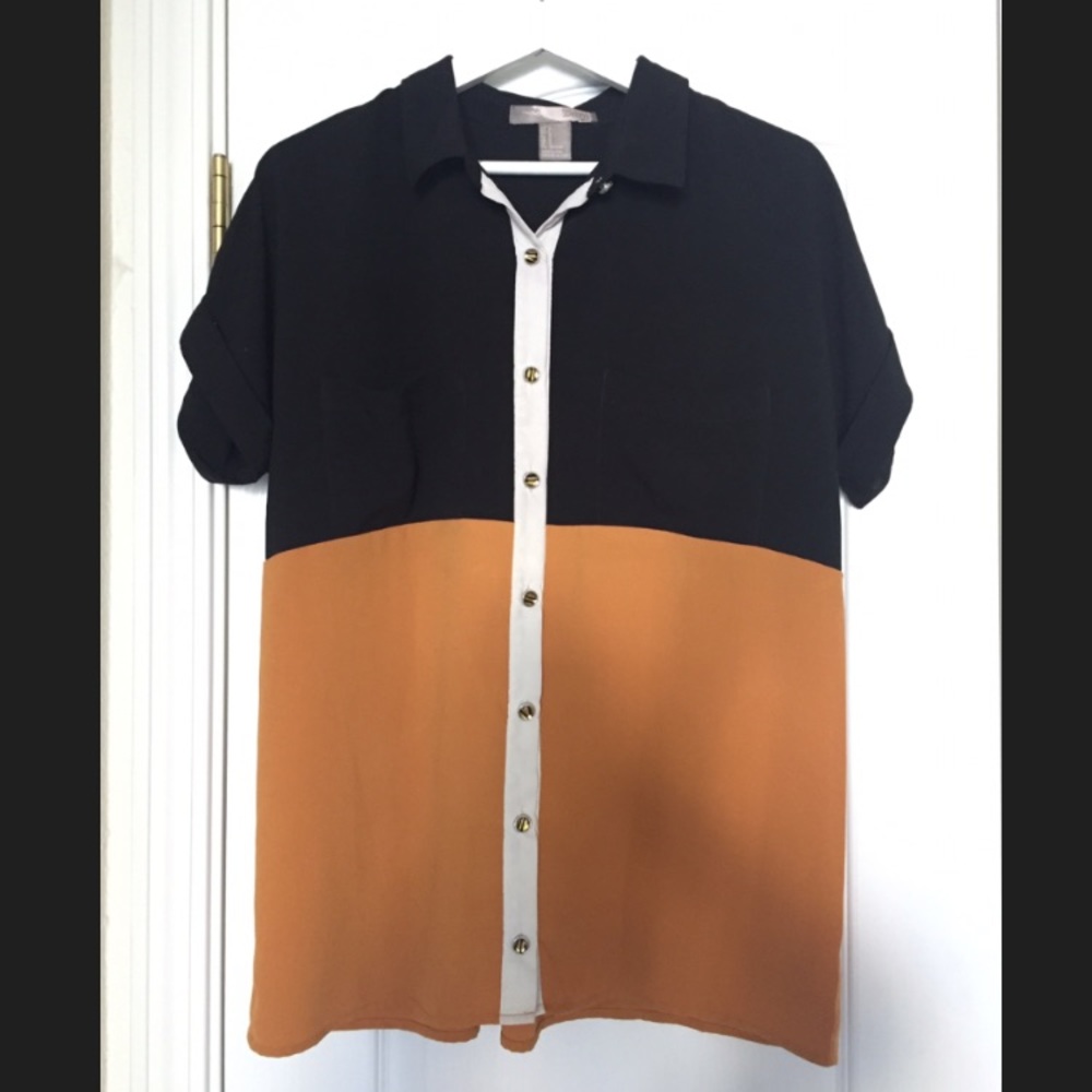 Color blocked F21 Top