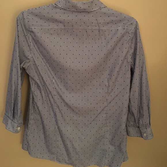 Lands end tailored 3/4 sleeve blouse - Picture 4 of 4