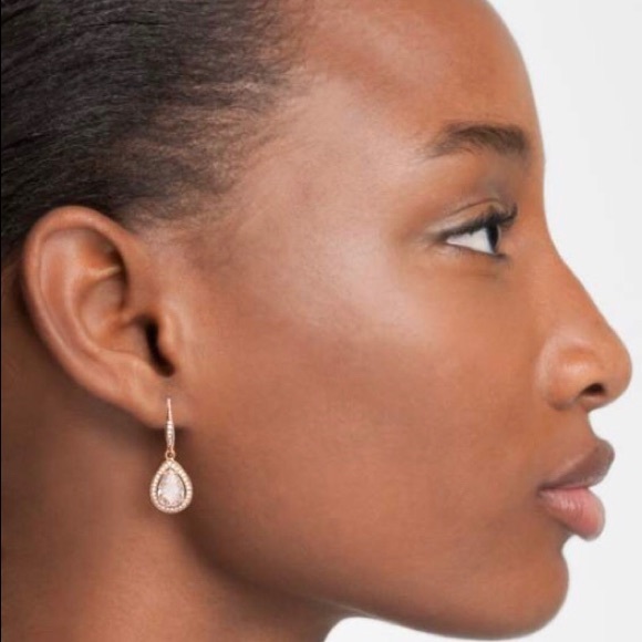 Nadri pear drop cubic zirconia earrings. - Picture 4 of 4