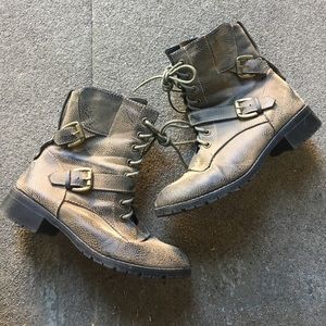 Brown Combat Boots