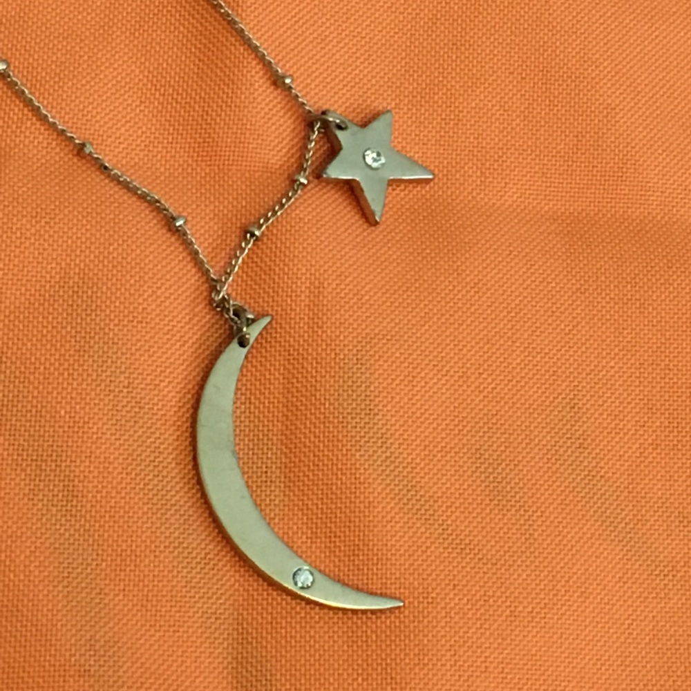 Moon and star necklace