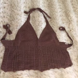 Billabong crochet crop top