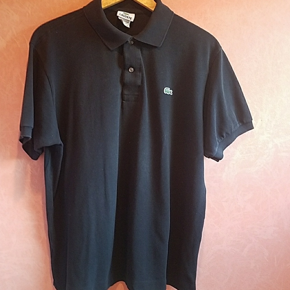 Lacoste Men's Polo Size 5 ~ BLACK