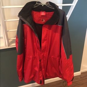 Men's heavy rain coat/jacket.