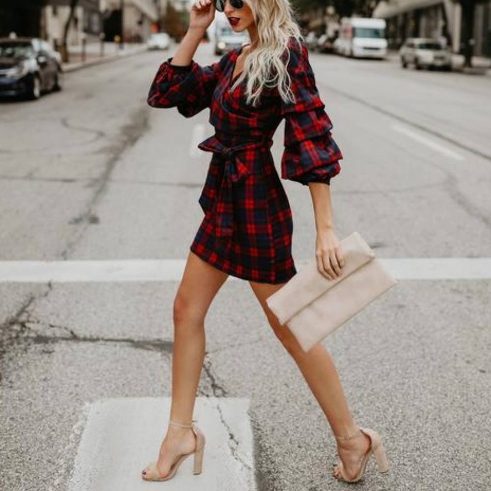 do+be Plaid Dress