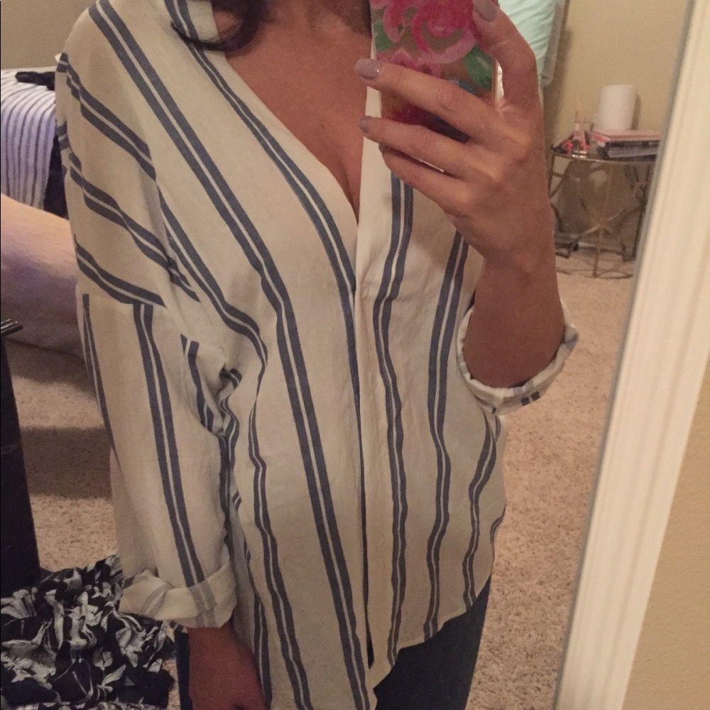 Boohoo striped top