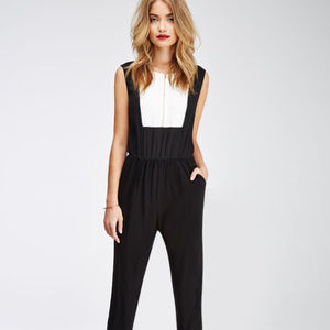 womens white tuxedo jumpsuit