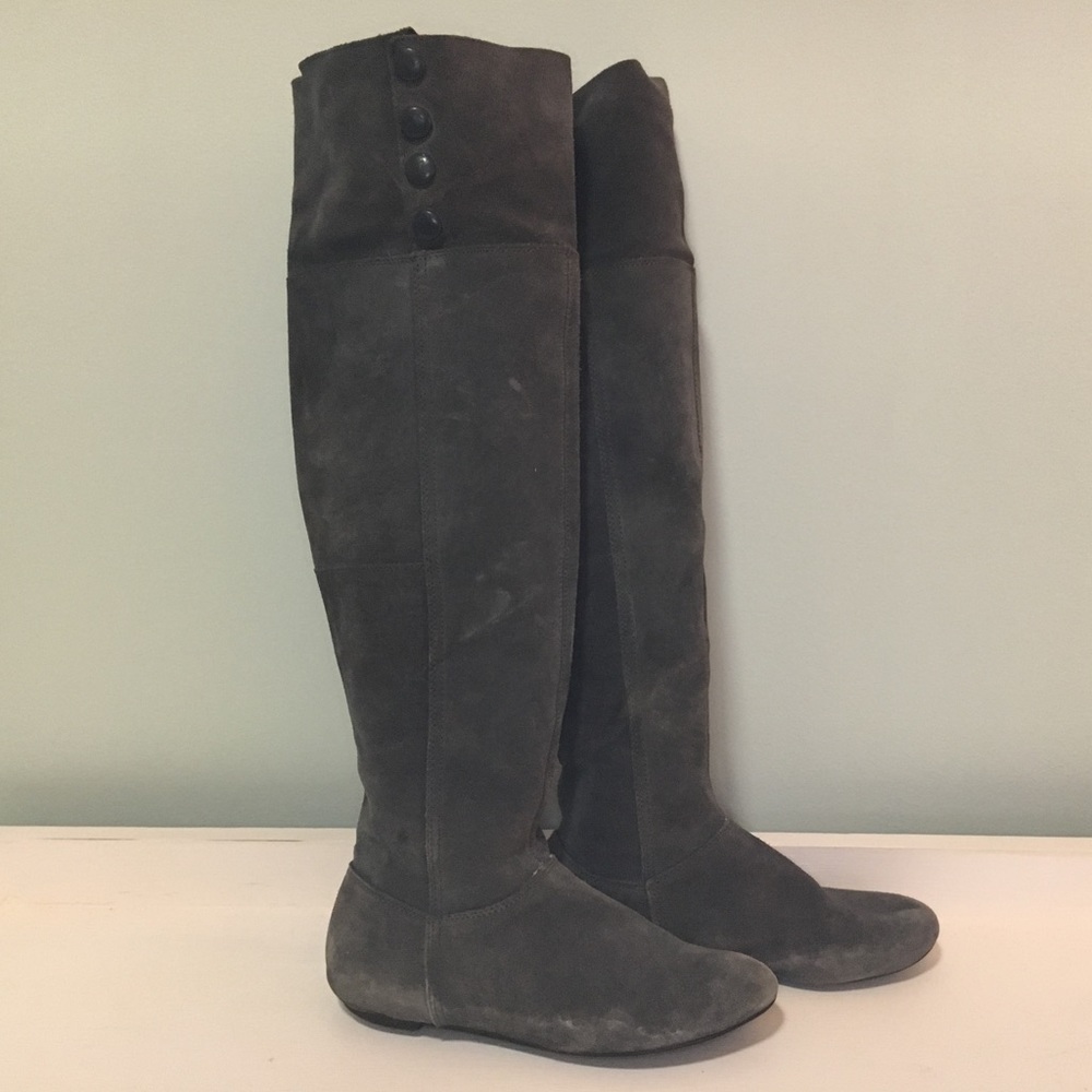 Gray Suede Over-the-knee Chinese Laundry  Boot