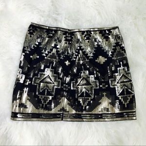 Express sequin mini skirt - size XS