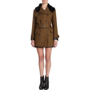 Rag & Bone Falcon Pea Coat in Moss