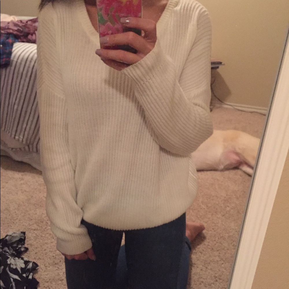 Cream oversized sweater
