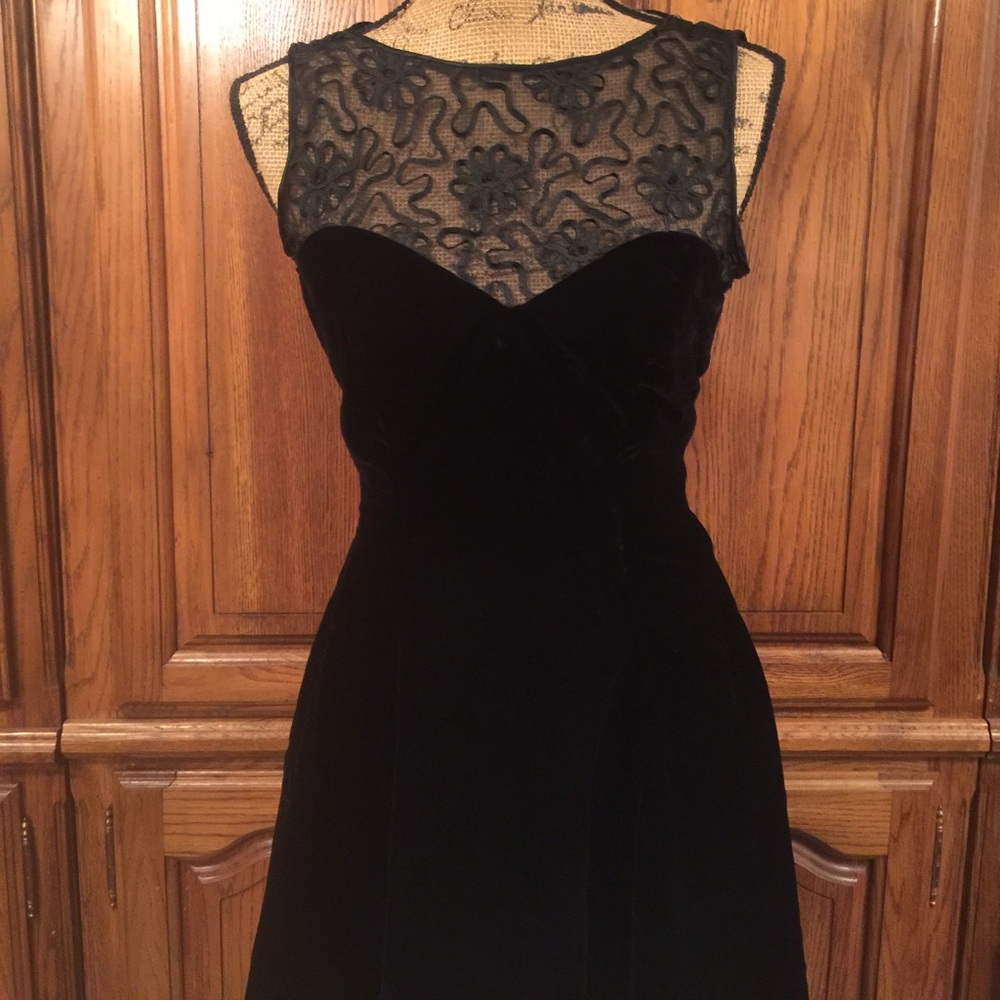 Vintage Niki Originals Velvet Dress