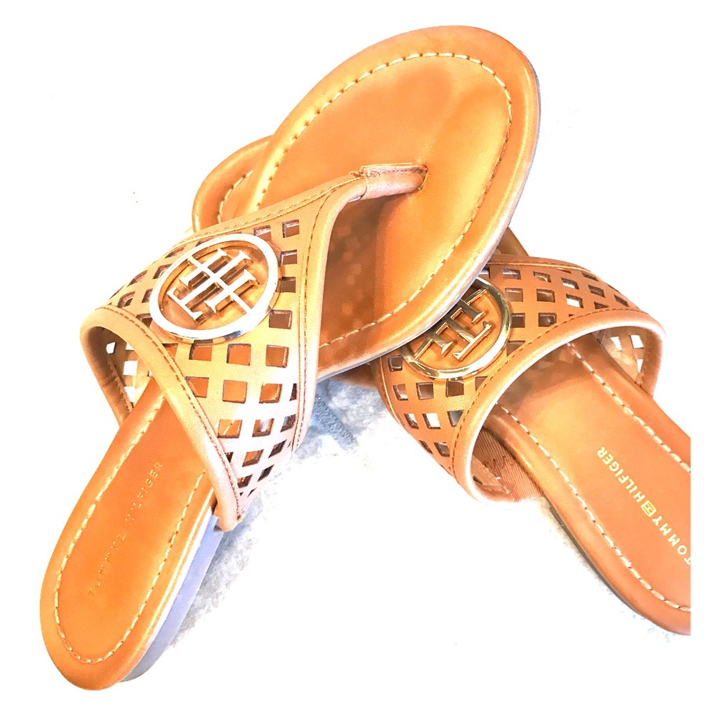 Tommy Hilfiger tan Sandals