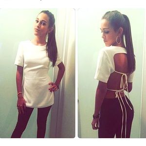 white top with sexy back