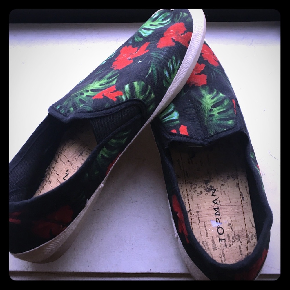 Topman Floral Slip on