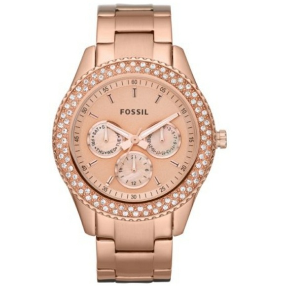 Fossil Accessories - Final Fossil Stella stainless steel rosegold watch