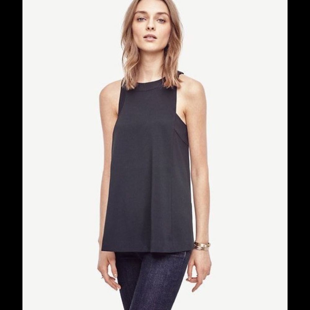Ann Taylor bow back top